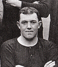 Sandy Turnbull in Manchester United's 1908–09 team photograph